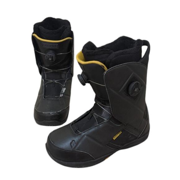 K2 Boots Men 12 Black Maysis Snowboard Liner‎ BOA Fit Vibram Coiler Close Endo - Picture 1 of 10